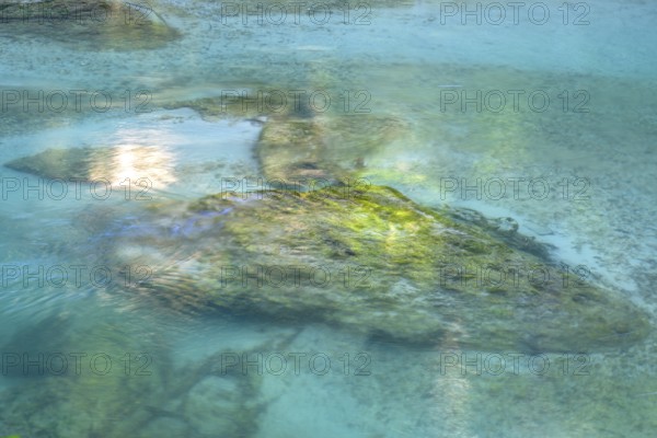 Turquoise water in the Erlauf gorge, Purgstall an der Erlauf, Lower Austria, Austria