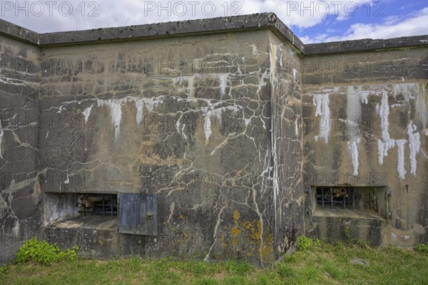 Gun emplacement in Fort de Vaux from the 1st World War, Douaumont, Département Meuse, France
