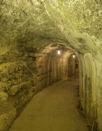 Corridor in the Fort de Vaux from the 1st World War, Douaumont, Département Meuse, France