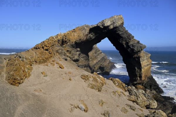 Arch rock, 55 metre high limestone arch, restricted diamond area, near Lüderitz, Karas region, Namibia