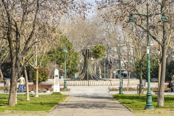 Gezi Park in Beyoglu, Istanbul, Turkey