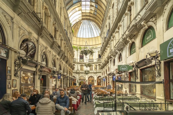 The Çiçek Pasaji flower passage with restaurants in Taksim, Istanbul, Turkey