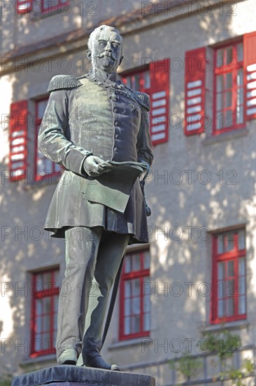 Monument to Prince Karl Anton von Hohenzollern, sculpture, Sigmaringen, Swabian Alb, Baden-Württemberg, Germany