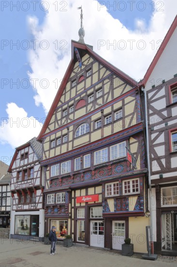 Historic Windeckhaus, half-timbered houses, Orchheimer Straße, Bad Münstereifel, Ahrgebirge, Eifel, North Rhine-Westphalia, Germany