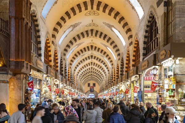 The Egyptian Bazaar Misir Çarsisi or Spice Bazaar in Eminönü, Istanbul, Turkey