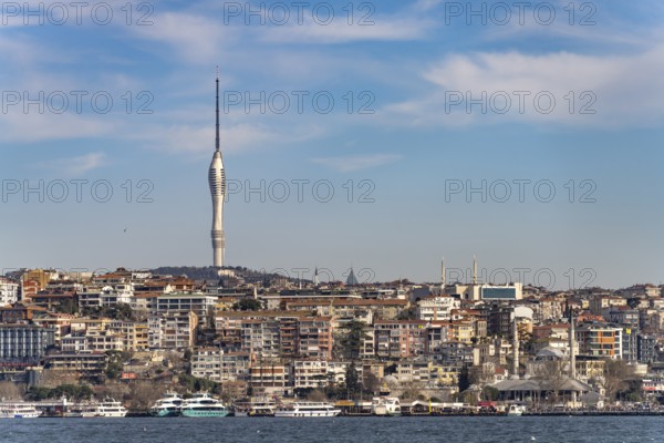 Küçük Çamlica television tower in Üsküdar, Istanbul, Turkey