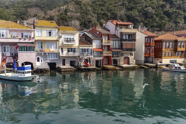 The village of Anadolu Kavagi on the Bosphorus near Istanbul, Turkey