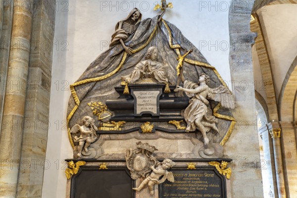 Epitaph for cathedral provost Ferdinand von Kerssenbrock in St Peter's Cathedral in Osnabrück, Lower Saxony, Germany