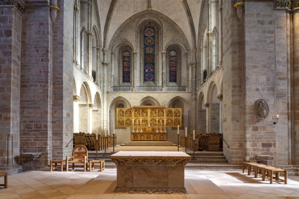 Altar in St Peter's Cathedral in Osnabrück, Lower Saxony, Germany