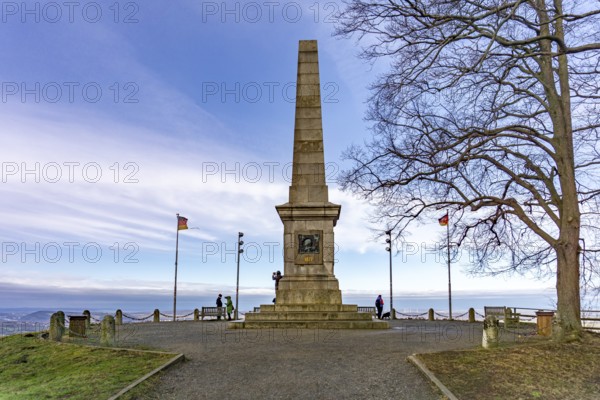 Canossa Column on the castle hill in Bad Harzburg, Lower Saxony, Germany