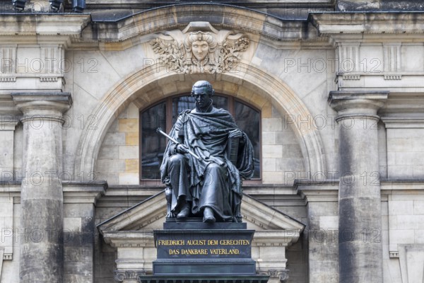 Monument to Friedrich August the Just, Schlossplatz, Old Town, Dresden, Saxony, Germany