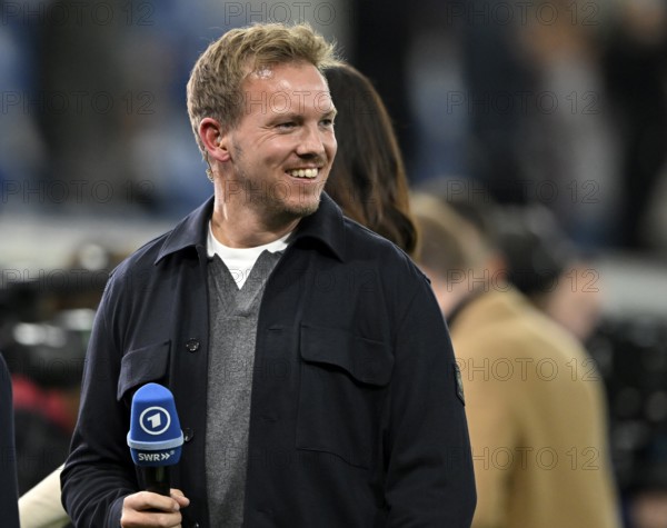 Germany coach Julian Nagelsmann smiles World Cup qualifier, international match, Germany v Luxembourg, PreZero Arena, Sinsheim, Baden-Württemberg, Germany