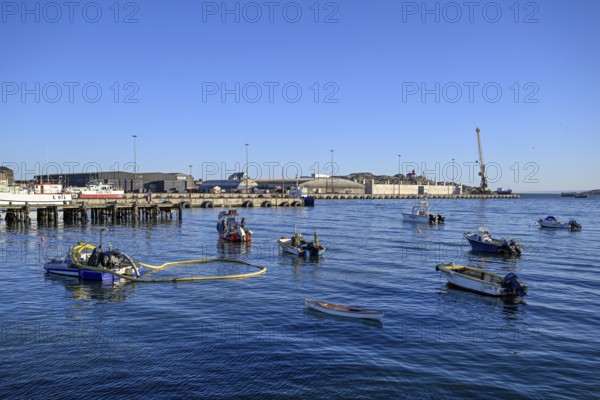 Fishing boats in the harbour, Robert Harbour, Lüderitz, Karas Region, Namibia