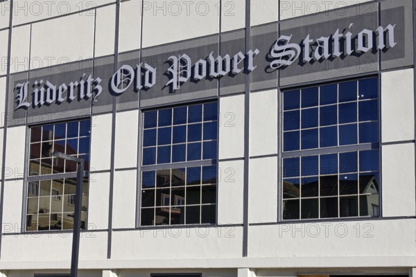 Façade of the Old Power Station, former power station, detail, Lüderitz, Karas Region, Namibia