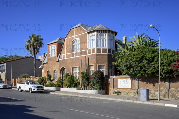 Colonial house facade, Lüderitz, Karas region, Namibia