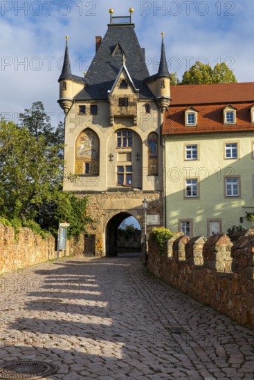 Way to the gatehouse, Old Town, Meissen, Saxony, Germany