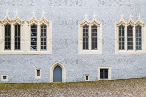 Facade of the Albretsburg District Court, Meißen, Saxony, Germany