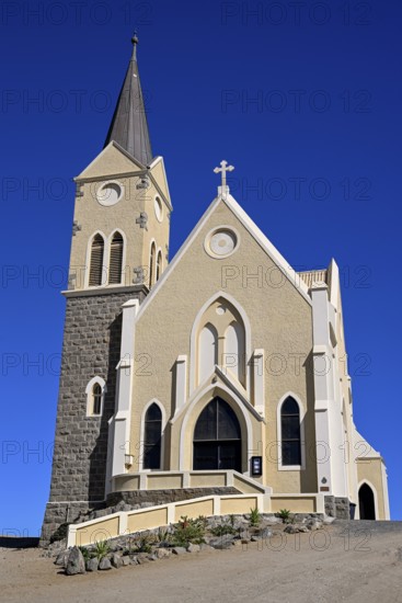 Rock church, Evangelical Lutheran church from 1912, Lüderitz, Karas region, Namibia