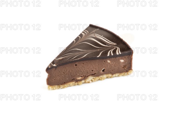 Chocolate and Vanilla Cake pops Marshmallow isolated on white background. side view, close up