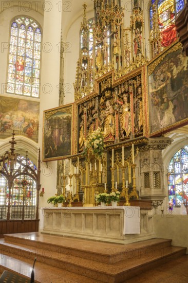 Hochaltar Stadtpfarrkirche St.Jakob, Straubing, Bayern, Deutschland