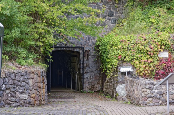 Historisches Kupferbergwerk Fischbach am Hosenberg. Fischbach, Rheinland-Pfalz, Deutschland