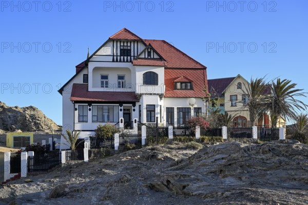 Fachwerkhaus in der Kirchstraße, Lüderitz, Region Karas, Namibia