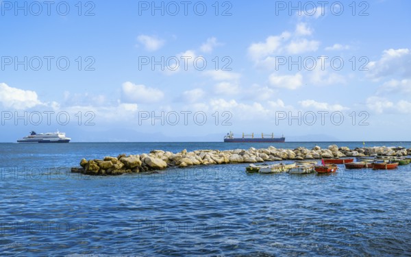 Seaside in Naples, Campania, Italy