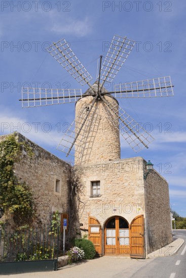 Windmill Moli d'en Pau, Sineu, Majorca, Balearic Islands, Spain