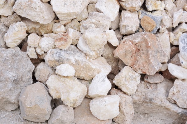 Alabaster stones, cairn, Egypt