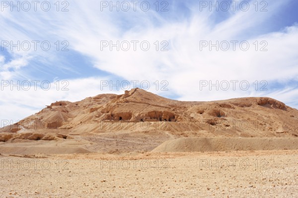 Excavations at the Temple of Hatshepsut, Mortuary Temple of Hatshepsut, Deir el-Bahari, Thebes, Luxor, Egypt