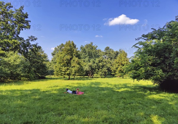 Charlottenburg Palace Gardens, also known as palace gardens, natural recreational area, Berlin, Germany