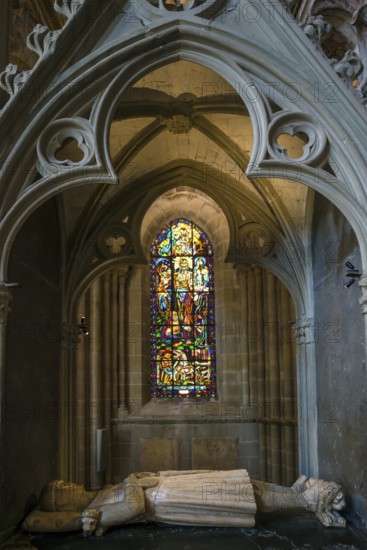 Interior view, Notre-Dame Cathedral, Lausanne, Switzerland