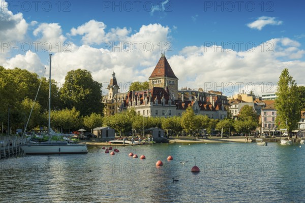 Château d'Ouchy, luxury hotel on the lakeshore, Lausanne, Switzerland