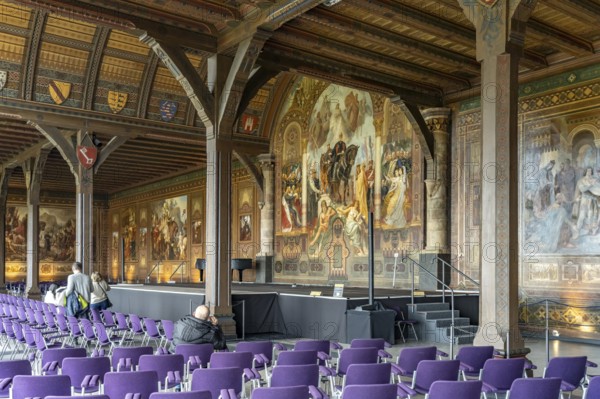 Imperial Hall in the Goslar Imperial Palace in Goslar, Lower Saxony, Germany