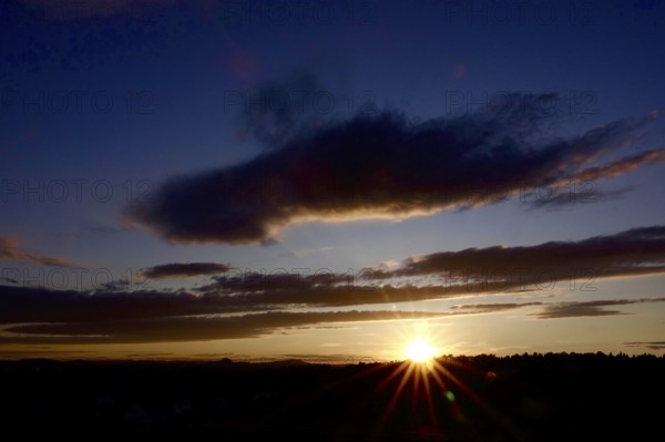 Evening atmosphere in the Lake Constance area, Baden-Württemberg, Summer, Germany