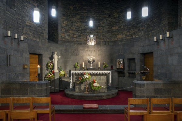 Our Lady of Beauraing, Notre-Dame de Beauraing sanctuary chapel of place of pilgrimage and Marian shrine at Beauraing, province of Namur, Belgium