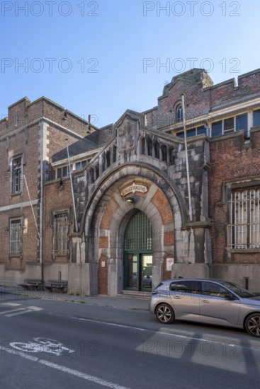 Dendermonde Prison, 19th century detention center and penitentiary in neo-Tudor style in the city centre of Dendermonde, East Flanders, Belgium