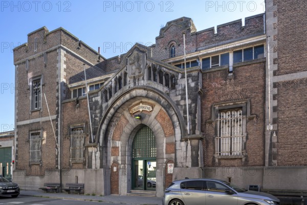 Dendermonde Prison, 19th century detention center and penitentiary in neo-Tudor style in the city centre of Dendermonde, East Flanders, Belgium