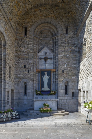 Our Lady of Beauraing, Notre-Dame de Beauraing sanctuary chapel of place of pilgrimage and Marian shrine at Beauraing, province of Namur, Belgium