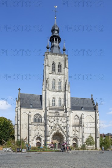 14th century Onze-Lieve-Vrouw-ten-Poelkerk, Brabantine Gothic Church of Our Lady ten Poel in the city Tienen, Tirlemont, Flemish Brabant, Belgium