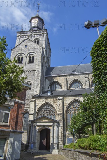 12th century Romanesque Revival Church of Saint-Germain, Sint-Germanuskerk in the city Tienen, Tirlemont, Flemish Brabant, Belgium