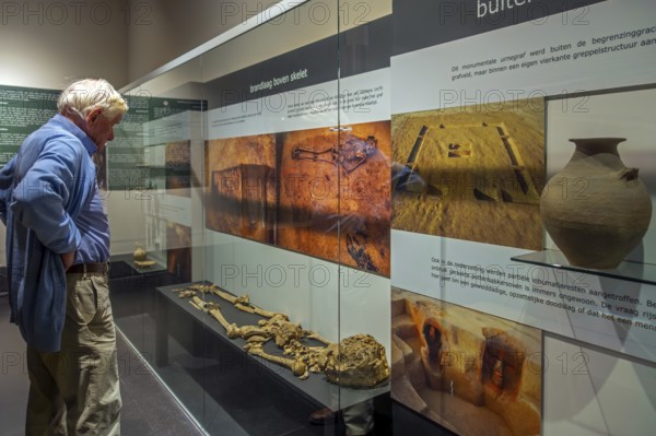 Het Toreke museum with Gallo-Roman finds in former 19th century prison at the Grote Markt in the city Tienen, Tirlemont, Flemish Brabant, Belgium. Model released