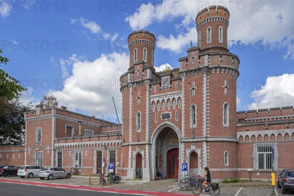 Centrale gevangenis van Leuven, 1860 central prison, penitentiary in the city Louvain in Neo-Tudor style, Flemish Brabant, Belgium