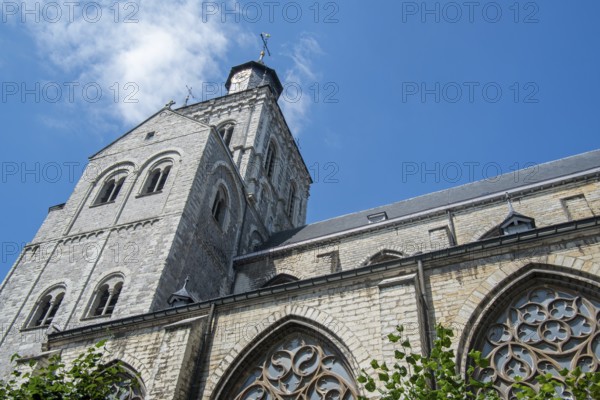12th century Romanesque Revival Church of Saint-Germain, Sint-Germanuskerk in the city Tienen, Tirlemont, Flemish Brabant, Belgium