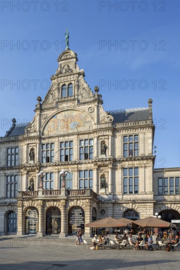 NTGent, Nederlands Toneel Gent, theatre company at the Sint-Baafsplein, St Bavo Square in the historic city centre of Ghent, East Flanders, Belgium