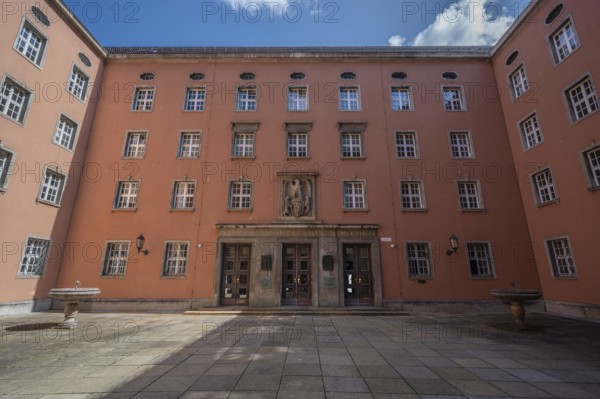 Main entrance of the Oberfinanz Direktion, Sophienstr. 6, Munich, Bavaria, Germany