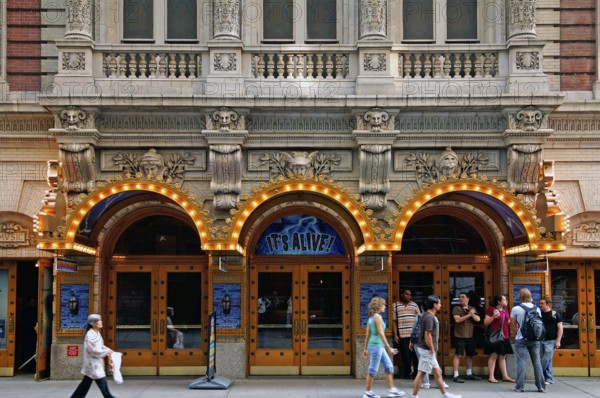 Entrances from the historic Hilton Theatre in Mahatten, New York City, USA