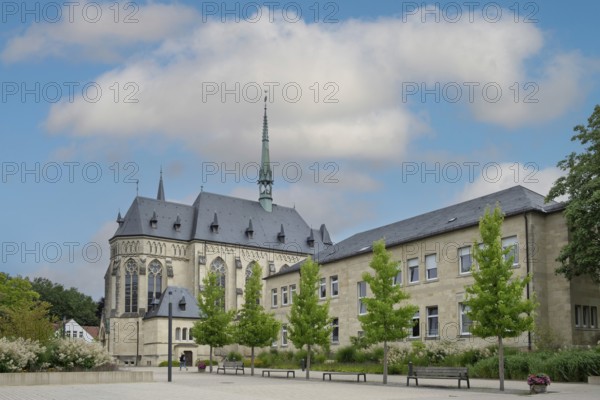 Maria Hilf Chapel, built 1897-1899, Tilbeck Abbey, Havixbeck, Münsterland, North Rhine-Westphalia, Germany