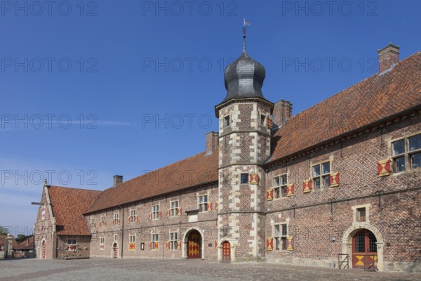 Raesfeld-Vorburg Castle, Münsterland, North Rhine-Westphalia, Germany