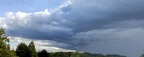 Low pressure area with rain front dark stratus clouds Nimbostratus clouds, international
